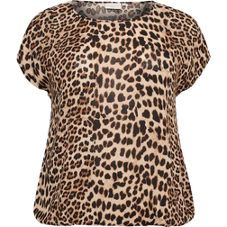 Kaffe Curve KCami Stanley Printed Blouse - Brown