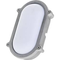 Timeguard 25W Oval Die Aluminium Silver Wall light