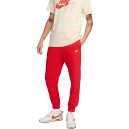 Nike Men's Club Knit Joggers - University Red/White