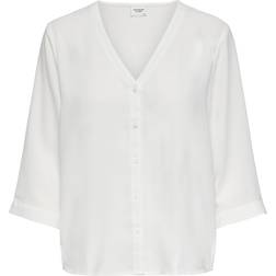 JDY Lion Capote 3/4 Shirt - Cloud Dancer