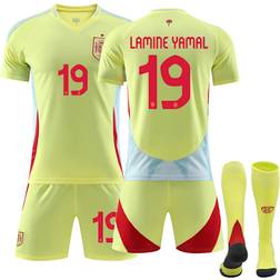 2024 UEFA European Championship Football Kit Spain Away No.19 Lamine Yamal