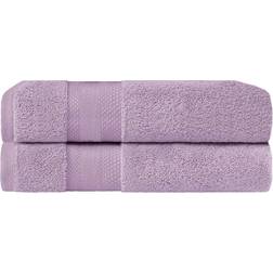 Superior Cotton Solid Heavyweight Bath Towel Purple (172.7x86.4cm)