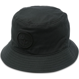 Stone Island Logo Print Fisherman Hat - Black