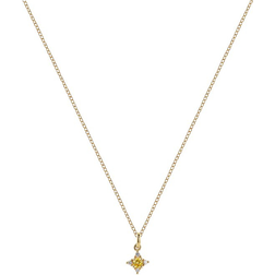 Christ Chain Necklace - Gold/Transparent