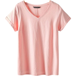 Evans Slub Jersey T-shirt - Pink