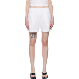 Alexander Wang Logo Patch Shorts - White