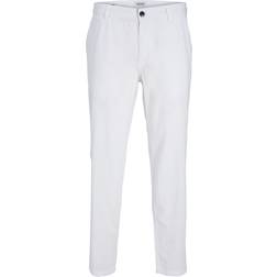 Jack & Jones Tapered Fit Chino Trousers - White/Bright White