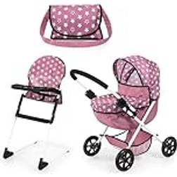 Bayer Cozy 3 Piece Set Pink White Stars