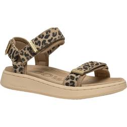 Woden Line Suede Dam Platta Sandaler