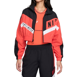 Nike Sportswear Women's Woven Jacket - Light Crimson/Black