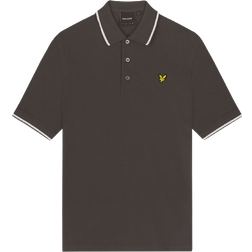 Lyle & Scott Tipped Polo Shirt - Gunmetal/White