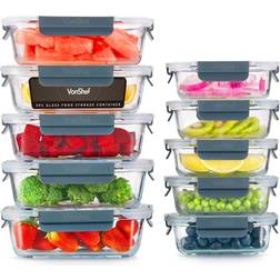 VonHaus Meal Prep Food Container 10pcs