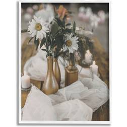 Stupell Industries Rustic Floral Still Life White Framed Art 16x20"