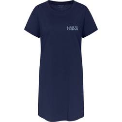 Triumph Nightdress Short Sleeve - Marine Katoen