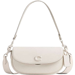 Coach Emmy Saddle Bag 23 - Glovetanned Leather/Silver/Chalk