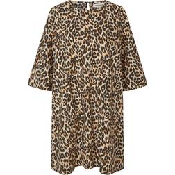 Lollys Laundry CarlaLL Short Dress SS - Leopard Print