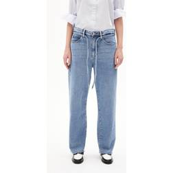 Armedangels HAAYI CUT HEM Frauen Baggy Fit Jeans blau
