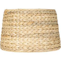 Springcrest Woven Seagrass Small Drum Lamp Natural Shade 12"