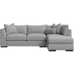 Wayfair Custom Upholstery Humberto Grey Sofa 111" 3 Seater