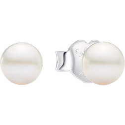 Pandora Treated Freshwater Cultured Stud Earrings - Silver/Pearls