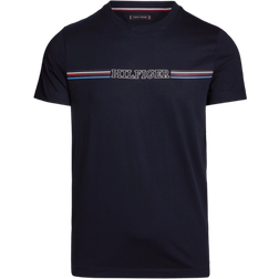 Tommy Hilfiger Logo Slim Fit Crew Neck T-shirt - Desert Sky