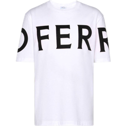 Ferragamo Graphic Logo Short Sleeved T-shirt - White/Black