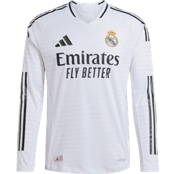 adidas Men Real Madrid 24/25 Long Sleeve Home Authentic Jersey