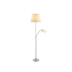 Lindby Nantwin White/Nickel Bodenlampe 35cm