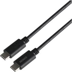 Deltaco 10Gbps 100W 3.1 Gen 2 USB C - USB C M-M