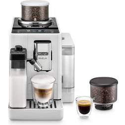 De'Longhi Rivelia automatic compact bean cup Arctic
