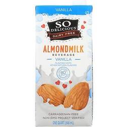 So Delicious Dairy Free Almond Milk Vanilla 32fl oz 1pack