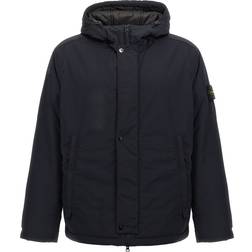 Stone Island Micro Twill Primaloft Hooded Jacket - Navy