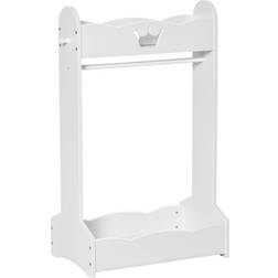 Homcom Crown Design Hanging Rack with Storage Shelf