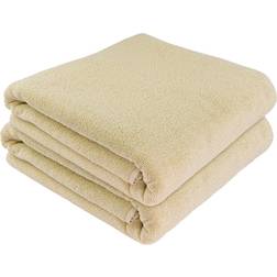 SUSSEXHOME Ultra-Absorbent Bath Towel Beige (203.2x101.6cm)
