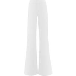 Alice + Olivia Dylan High Waist Wide Leg Pant - White