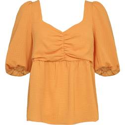 Liberté Pi Ss Blouse - Orange