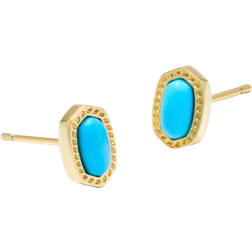 Kendra Scott Mini Ellie Stud Earrings - Gold/Turquoise