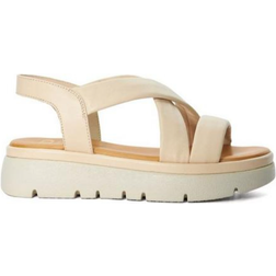 Dune London Lounge Chunky Leather Sandals - Ecru