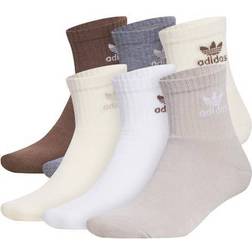 adidas Trefoil Quater Socks 6-pack - Beige/Wonder White/Magic Earth