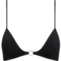 Calvin Klein Core Solids Moulded Triangle Bikini Top - Pvh Black