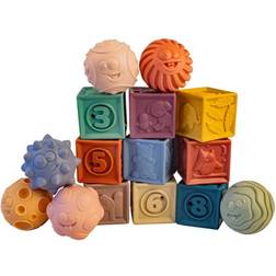 Magni Baby Massage Set with Stack Blocks 15pcs
