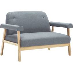 vidaXL 246643 Light Grey Sofa 115cm 2 personers