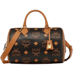 MCM Medium Ella Boston Bag - Black