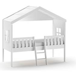 Vipack House Bed with Roll-Up Slatted Frame 119.4x213.4cm