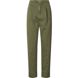 Rabens Saloner Raina Canvas Light Pleat Pant - Army