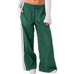 Edikted Fauna Nylon Track Pants - Green