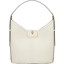 Valentino Garavani Leather Hobo Bag - Ivory