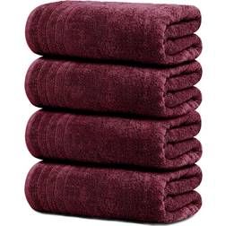 Tens Towels Large Bath Towel Red (152.4x76.2cm)