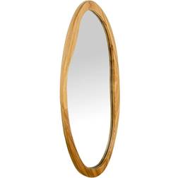 Alexandra House Living Wooden Natural Wall Mirror 45x90cm