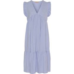 Marta Du Chateau Women's Elma Dress - Sky Blue Stripe